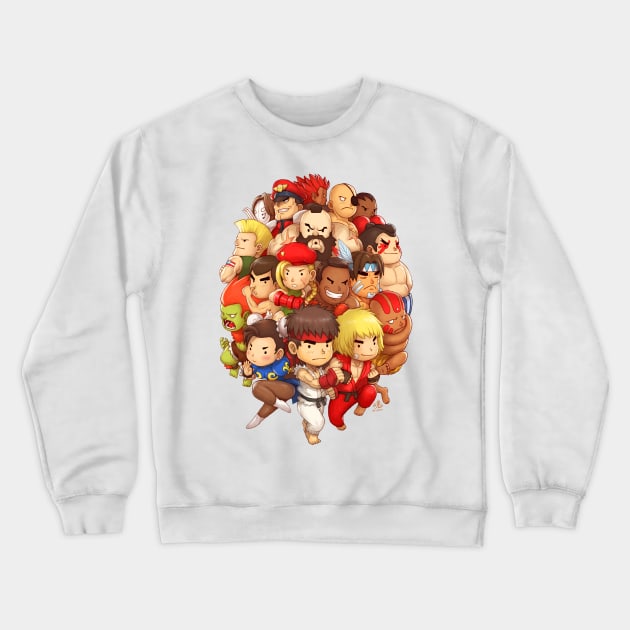 Street Fighter II Crewneck Sweatshirt by RySpirit